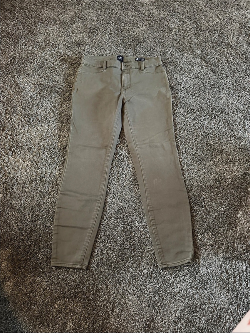 GAP Stretch Skinny Pants in Olive